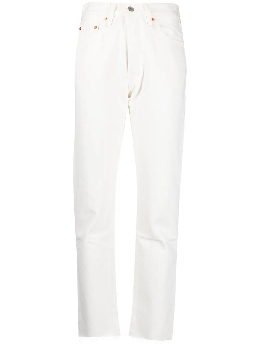 Levi's Denim straight-leg Trousers - Farfetch | Farfetch Global