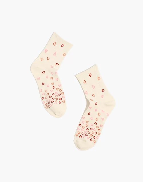 Open Hearts Ankle Socks | Madewell