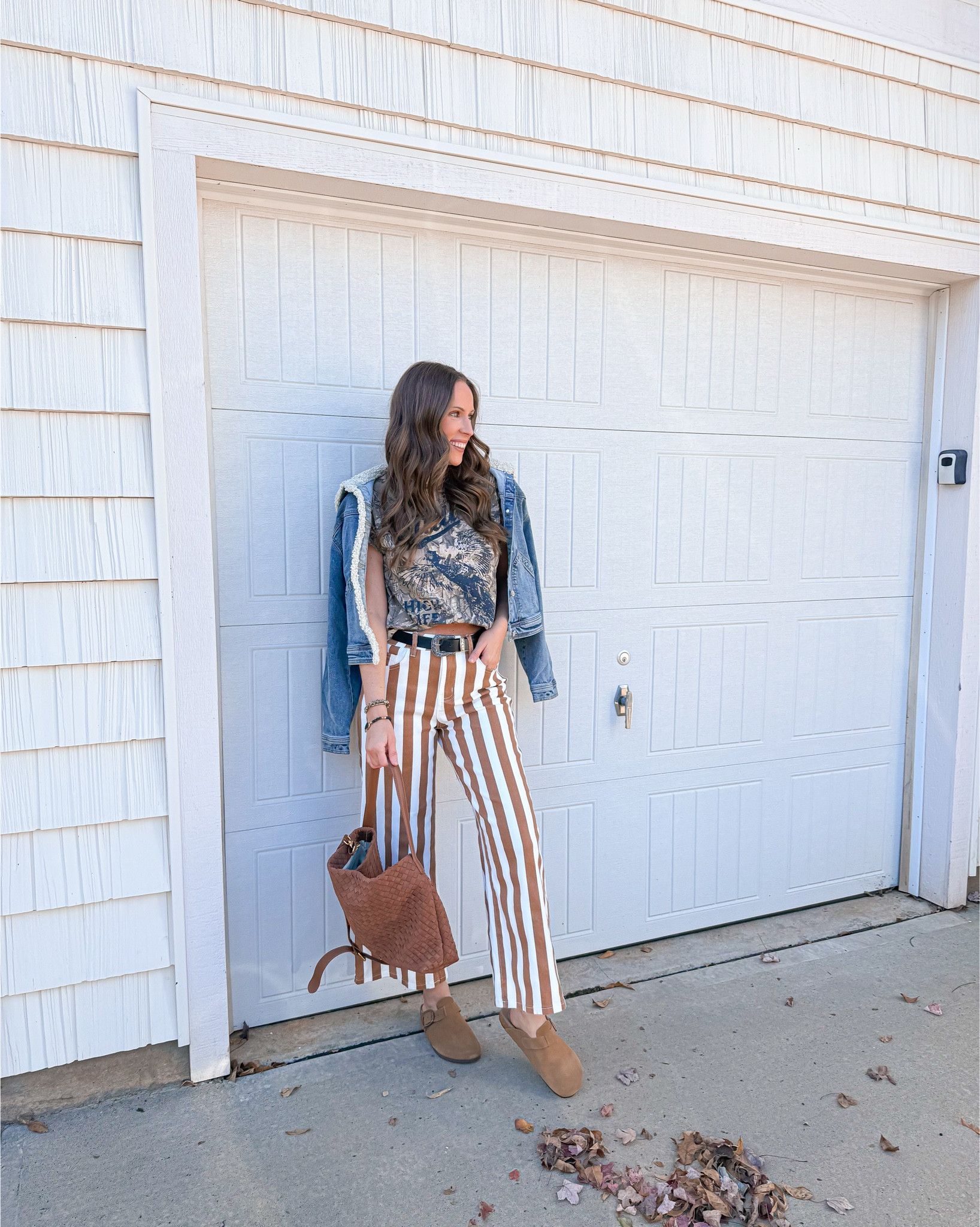 Fall outfit idea 💕🐻

Striped pants, clogs, women’s shoes, fall fashion, Amazon fashion, denim jacket, graphic tee, target fashion, cyber deals, target sales, Amazon cyber sales 

#LTKCyberWeek #LTKGiftGuide #LTKootd