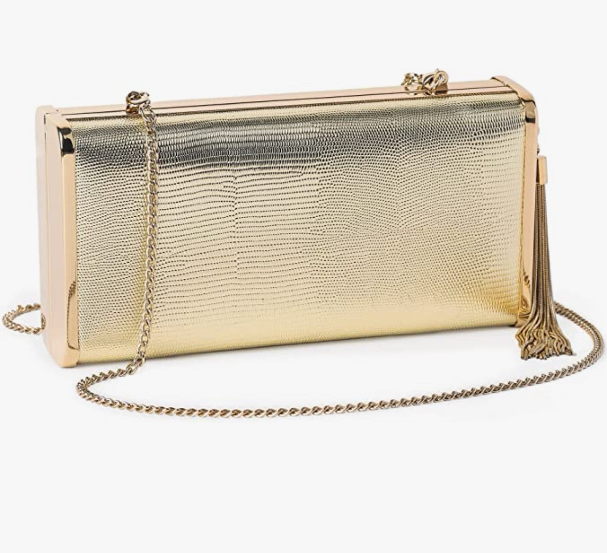 This gold clutch goes the distance. It’s been the go to grab on multiple black tie and cocktail dress code occasions. The price tag is shocking in the best way

#LTKwedding #LTKunder50 #LTKstyletip