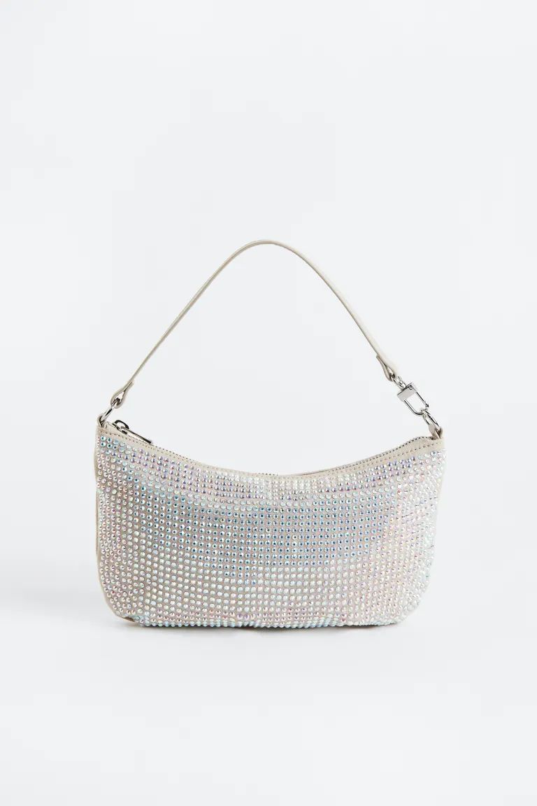 Rhinestone-embellished Shoulder Bag | H&M (US)