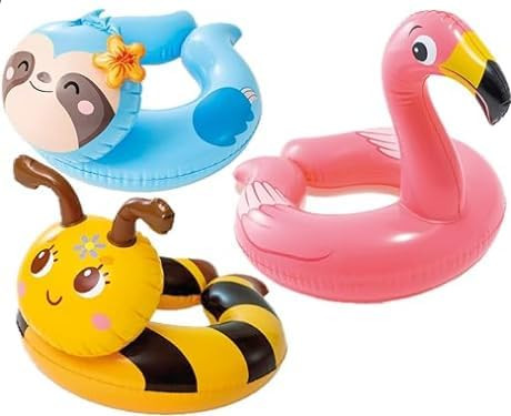 Intex, 43234-2327 3 Pack 59220EP - Animal Head Split Ring Pool Floats Bundle Includes Frog, Duck,... | Amazon (US)