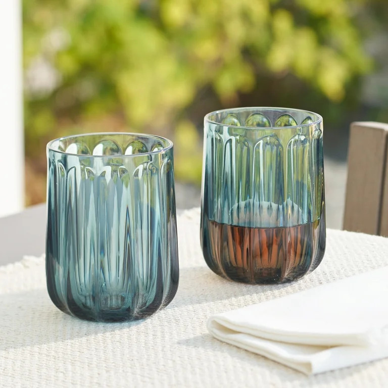 Better Homes & Gardens 15-Ounce Tritan Plastic Stemless Wine Glass, Blue | Walmart (US)