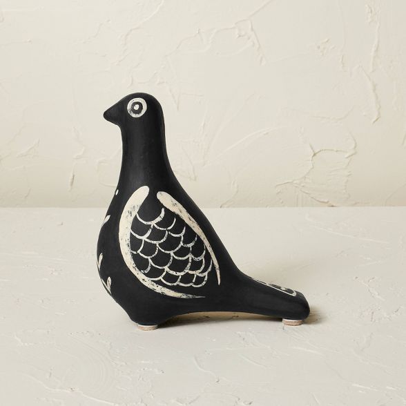 6&#34; x 5.5&#34; Terracotta Dove Figurine Charcoal - Opalhouse&#8482; designed with Jungalow&#84... | Target