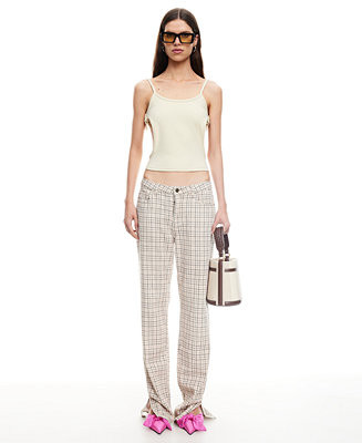 Lioness Women's Alabama Checked Detail Jeans - Macy's | Macy's