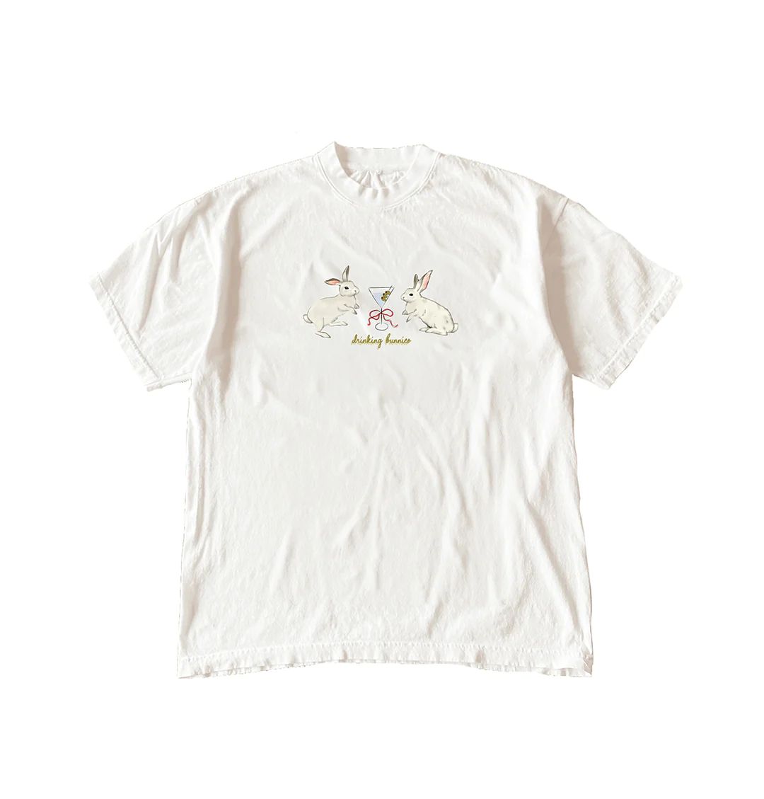 Drinking Bunnies T-Shirt | Shop Kristin Jones