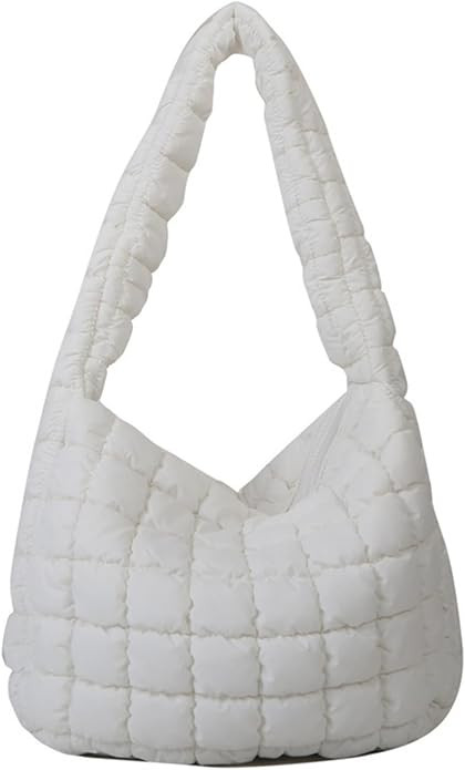 Puffer Tote Bag Women Quilted Shoulder Bags Puffy Bubble Pleated Purse Nylon Padding Cloud Crossb... | Amazon (US)