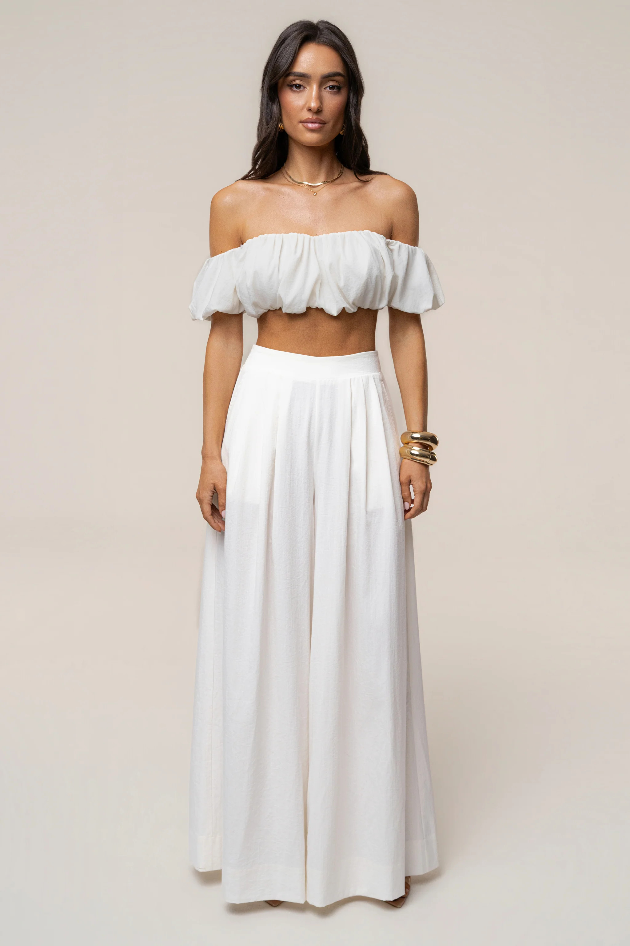 Ivory  Sunset Breeze Pant Set | JLUXLABEL US