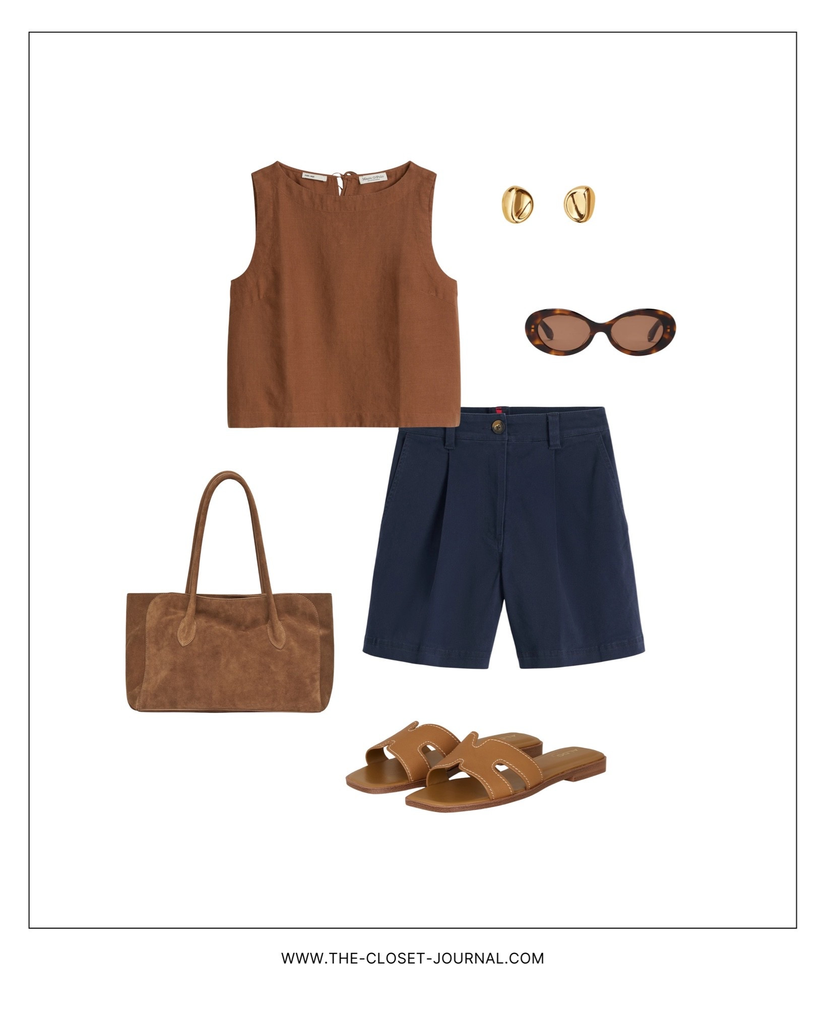Camel and navy look ☀️