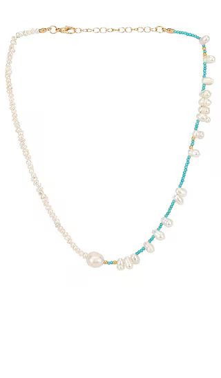 Pearl Necklace in Pearl & Blue | Revolve Clothing (Global)