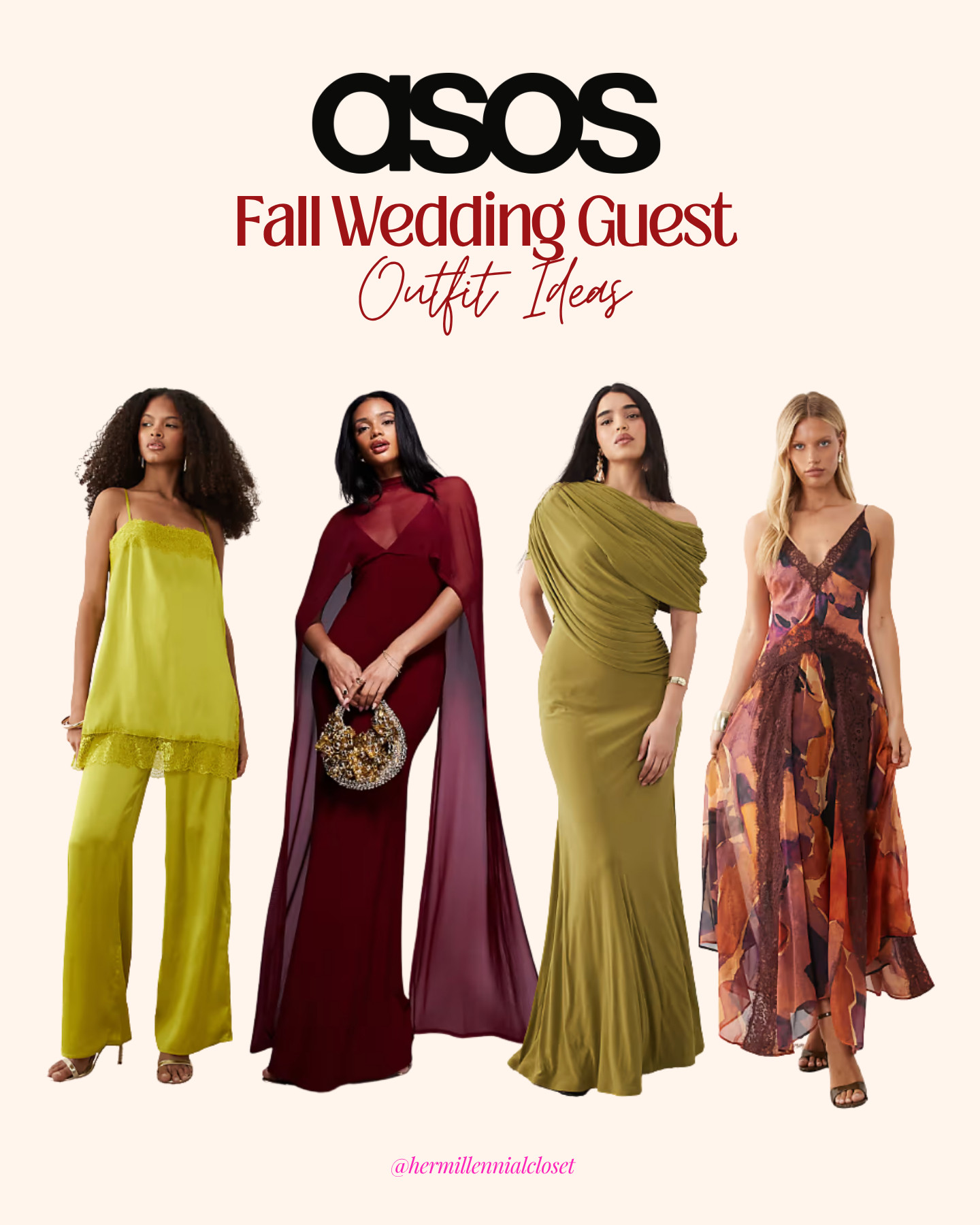 Look into these ASOS wedding guest outfit ideas, and you might get the perfect dress for the ocassion! 

 #LTKgrwm #LTKootd