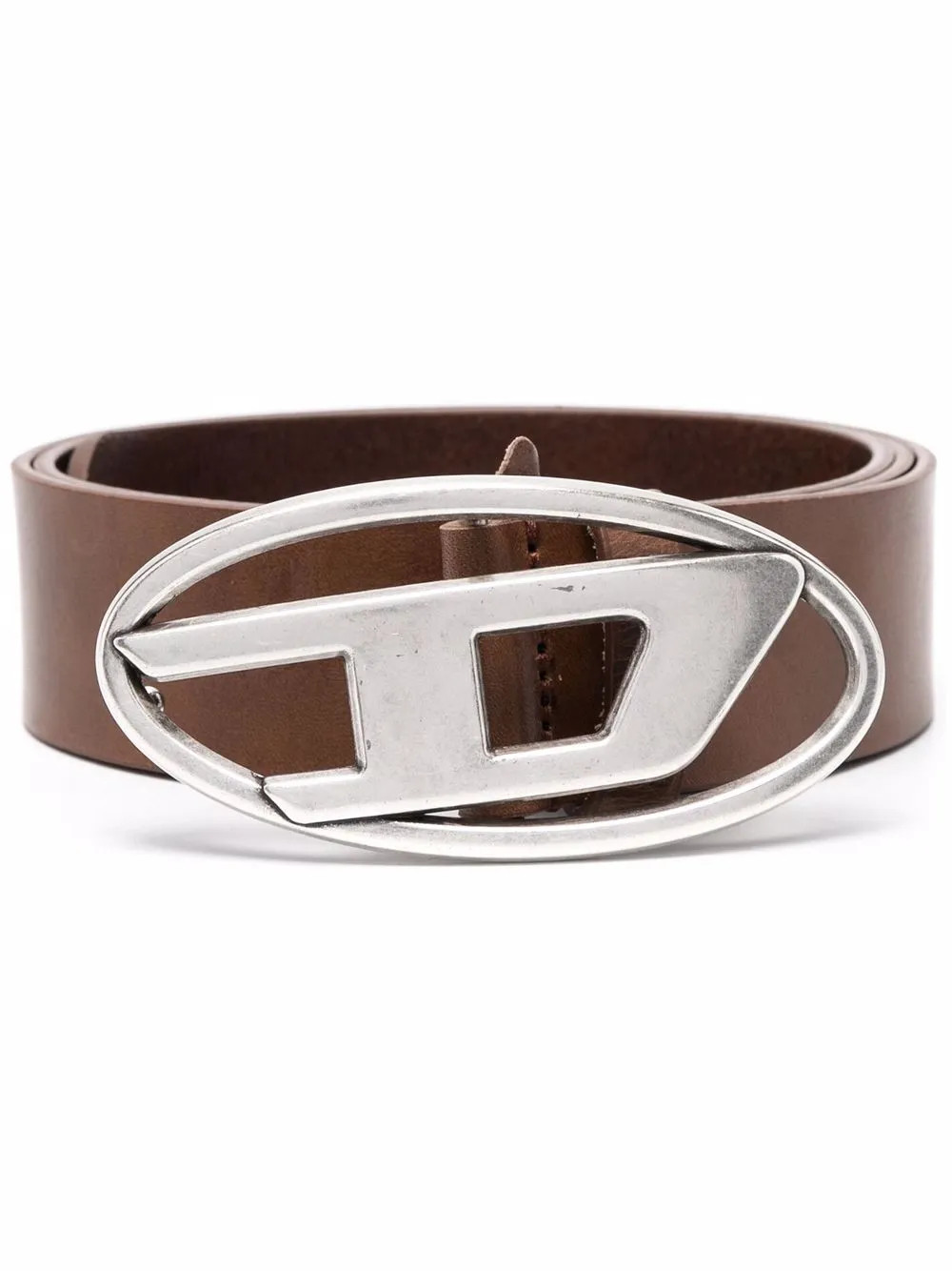 Diesel logo-buckle Leather Belt - Farfetch | Farfetch Global