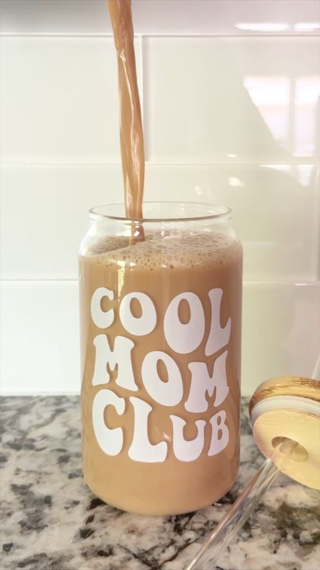 I'm not a regular mom, I'm a cool mom.

SURPRISE YOUR BELOVED MOM - Give your mother a reason to look forward to their iced coffee. Our coffee glass has the sweet words “Cool Mom Club” printed in front, making it an endearing present.
A GIFT FOR ANY OCCASION - With its own gift-ready packaging, this printed coffee-beer glass can also be given as a gift on special occasions like anniversaries, holidays, birthday, christmas, or thanksgiving!
HYDRATE IN STYLE - Measuring 3.6"Wx7.4"H, you or a loved one can use this 16oz glass for any beverage. It’s perfect for ice-cold juices, smoothies, water, or freshly brewed coffee and tea.
GOT YOU COVERED - This coffee glass for women and men has a leak-proof bamboo lid that helps protect against spills whether you’re at home, by the pool, or on the go. It comes with a glass straw, too!
MOM BIRTHDAY GIFTS, GIFTS FOR MOM FROM DAUGHTER, SON - Made with a food-grade glass material, this trending glass coffee tumbler is built for daily use. It won't harbor odors or flavors from your drink and can easily be cleaned with soap and water. Perfect gift for Mother’s Day coffee lovers.

#LTKGiftGuide #LTKfamily #LTKkids