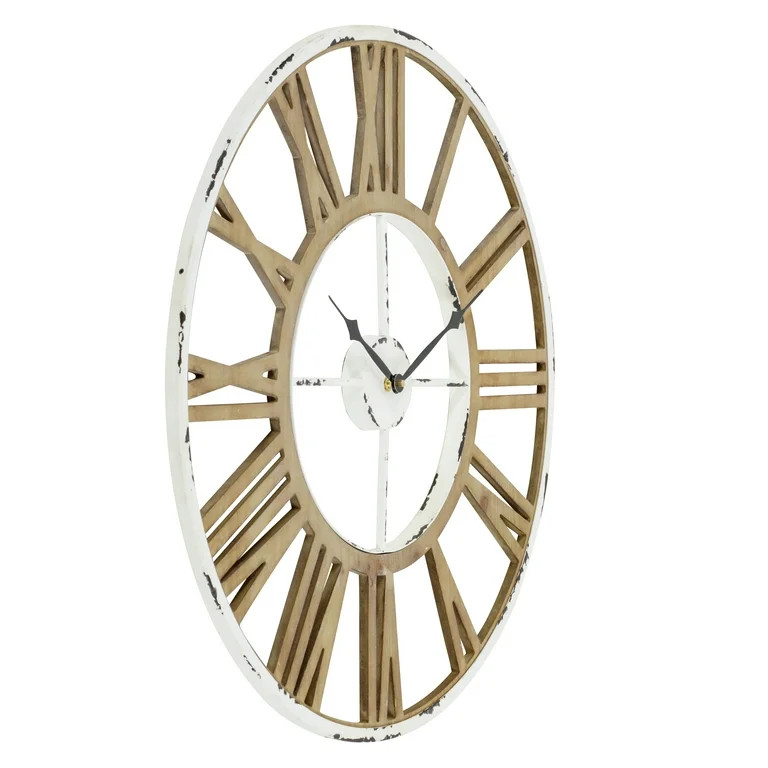 Aspire Home Accents Janelle Farmhouse Wall Clock | Walmart (US)