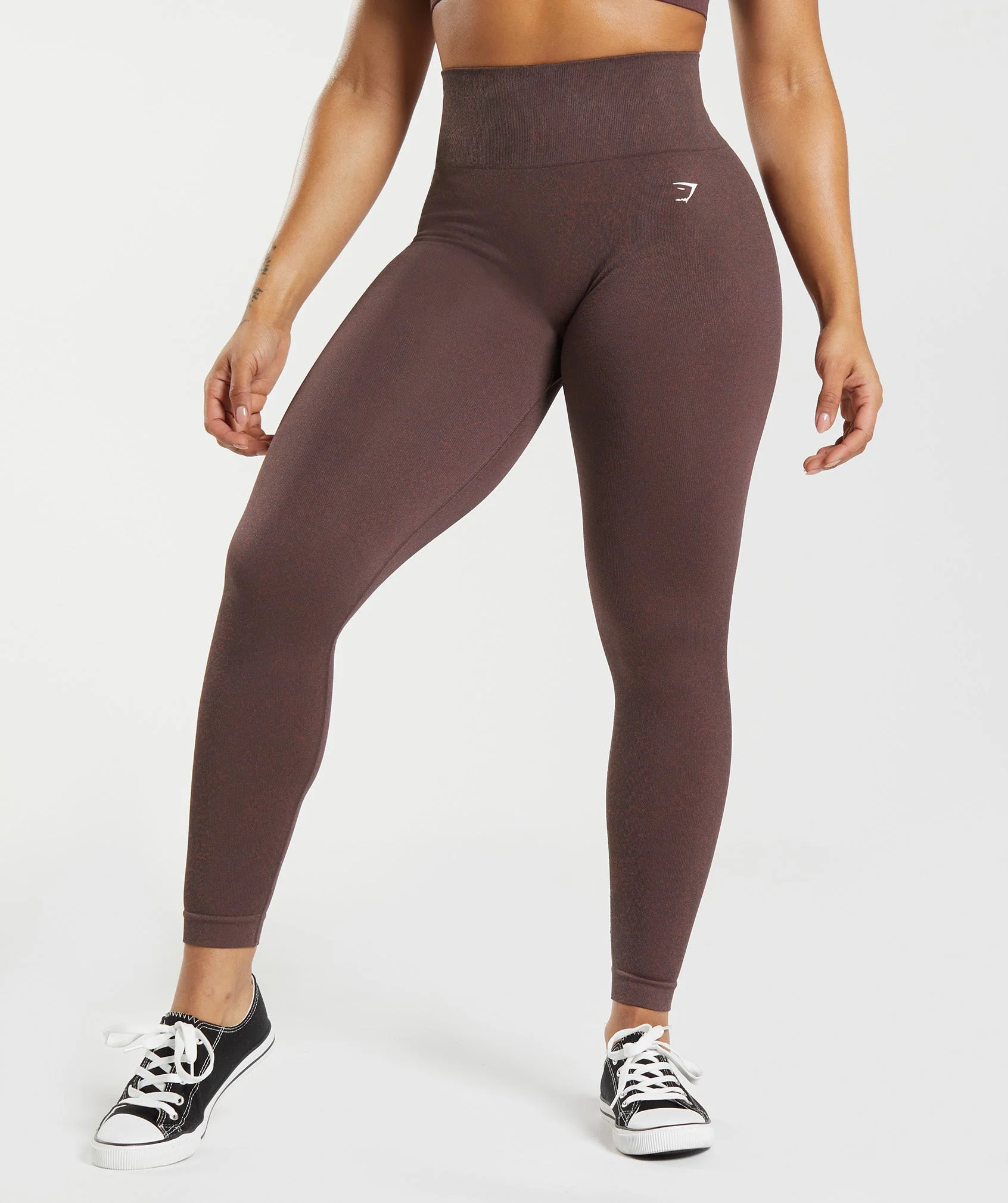 Gymshark Adapt Fleck Seamless Leggings - Chocolate Brown | Gymshark US