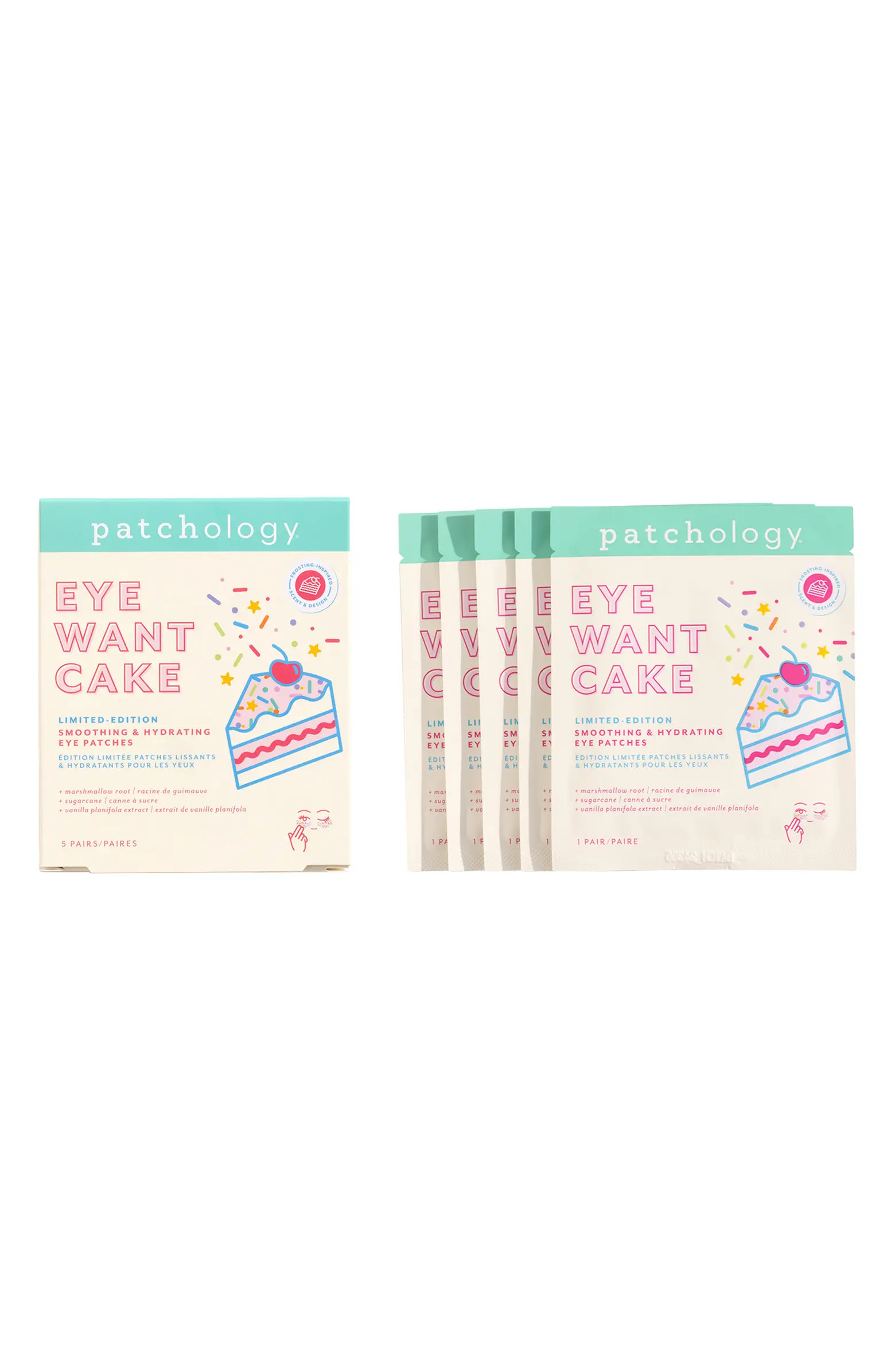 Eye Want Cake Smoothing & Hydrating 5-Pack Eye Patches | Nordstrom