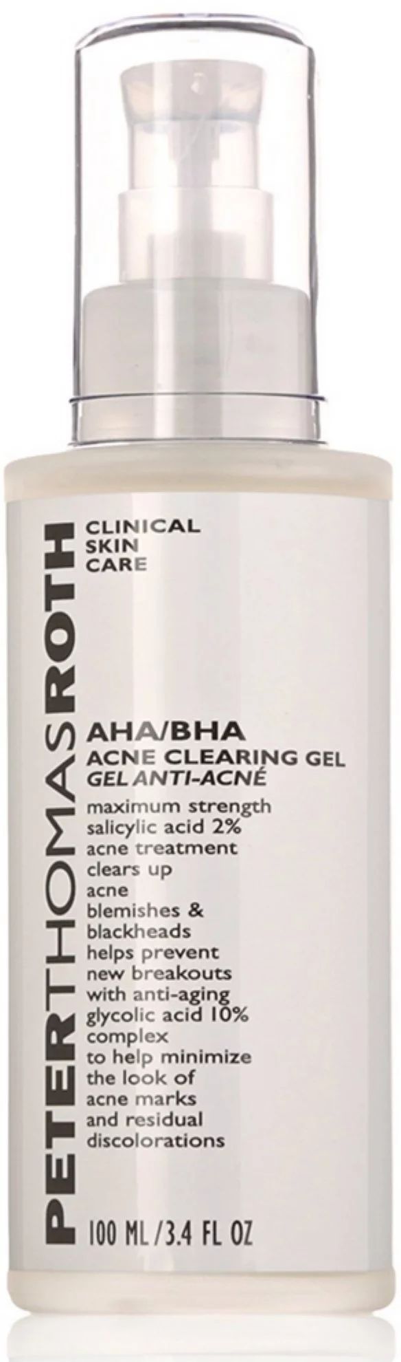 ($54 Value) Peter Thomas Roth AHA/BHA Acne Treatment Clearing Gel, 3.4 Oz | Walmart (US)