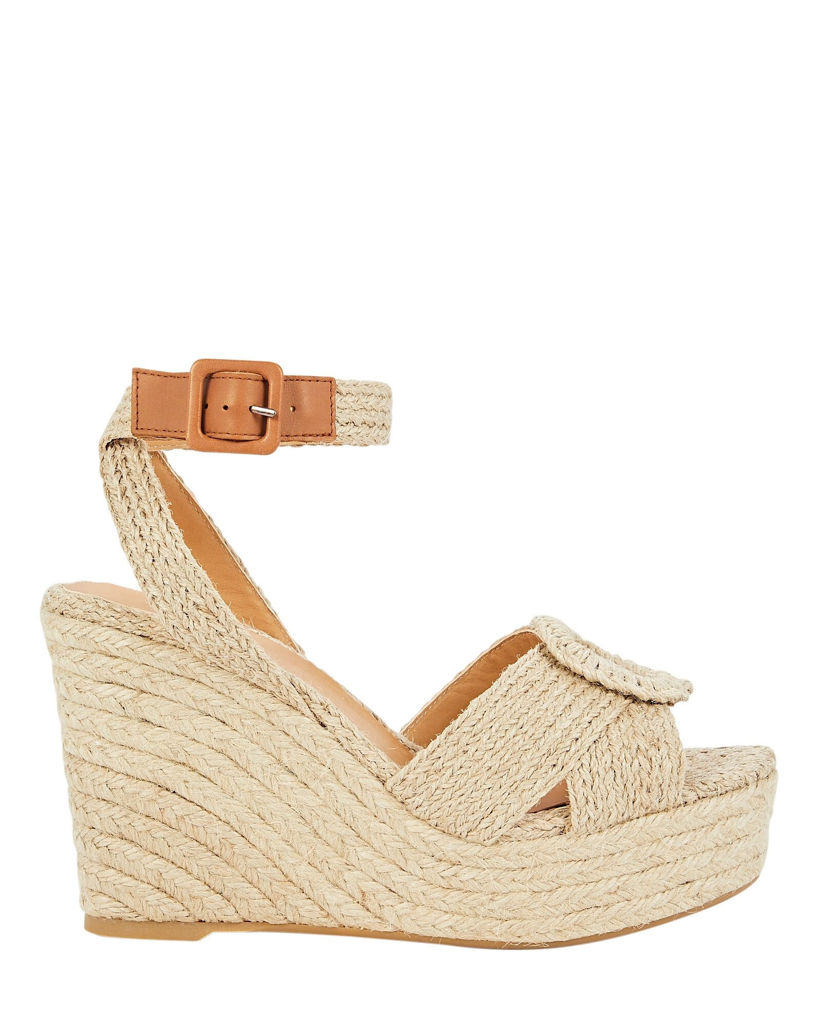 Julia Raffia-Strap Wedge Sandals | INTERMIX