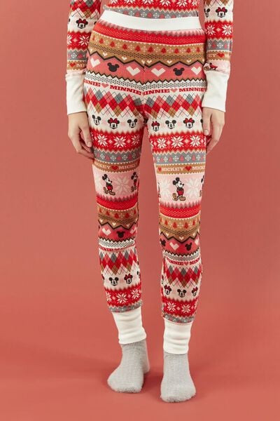 Disney Mickey & Minnie Fair Isle Pajama Pants | Forever 21 | Forever 21 (US)