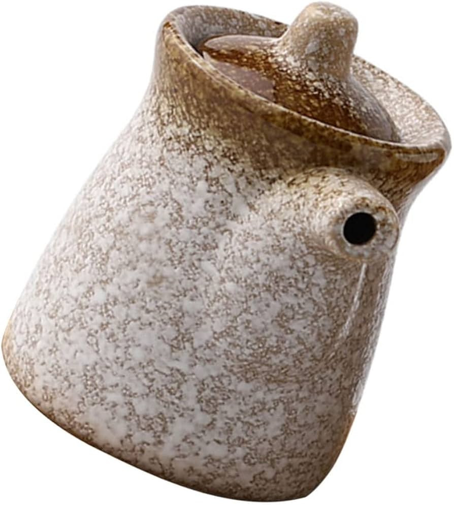 Angoily Ceramic Soy Sauce Dispenser Japanese Style Ponzu Vinegar Dispenser Shoyu Sauce Bottle Oli... | Amazon (US)