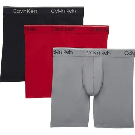 Calvin Klein Men s Underwear Microfiber Stretch 3-Pack Boxer Brief | Walmart (US)