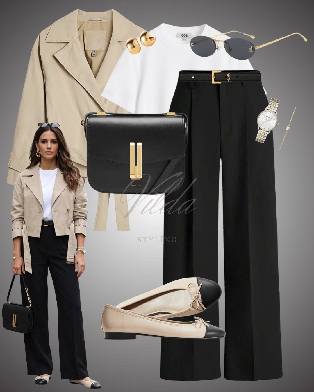 Effortless chic with neutral tones 🤍
A timeless combo: beige trench, crisp white tee, tailored black trousers, and classic ballet flats. Perfect for workdays, coffee runs, or city strolls. ✨
#LTKStyle #NeutralOutfit #ClassicStyle #CapsuleWardrobe 

#LTKUK #LTKootd #LTKspringtrends