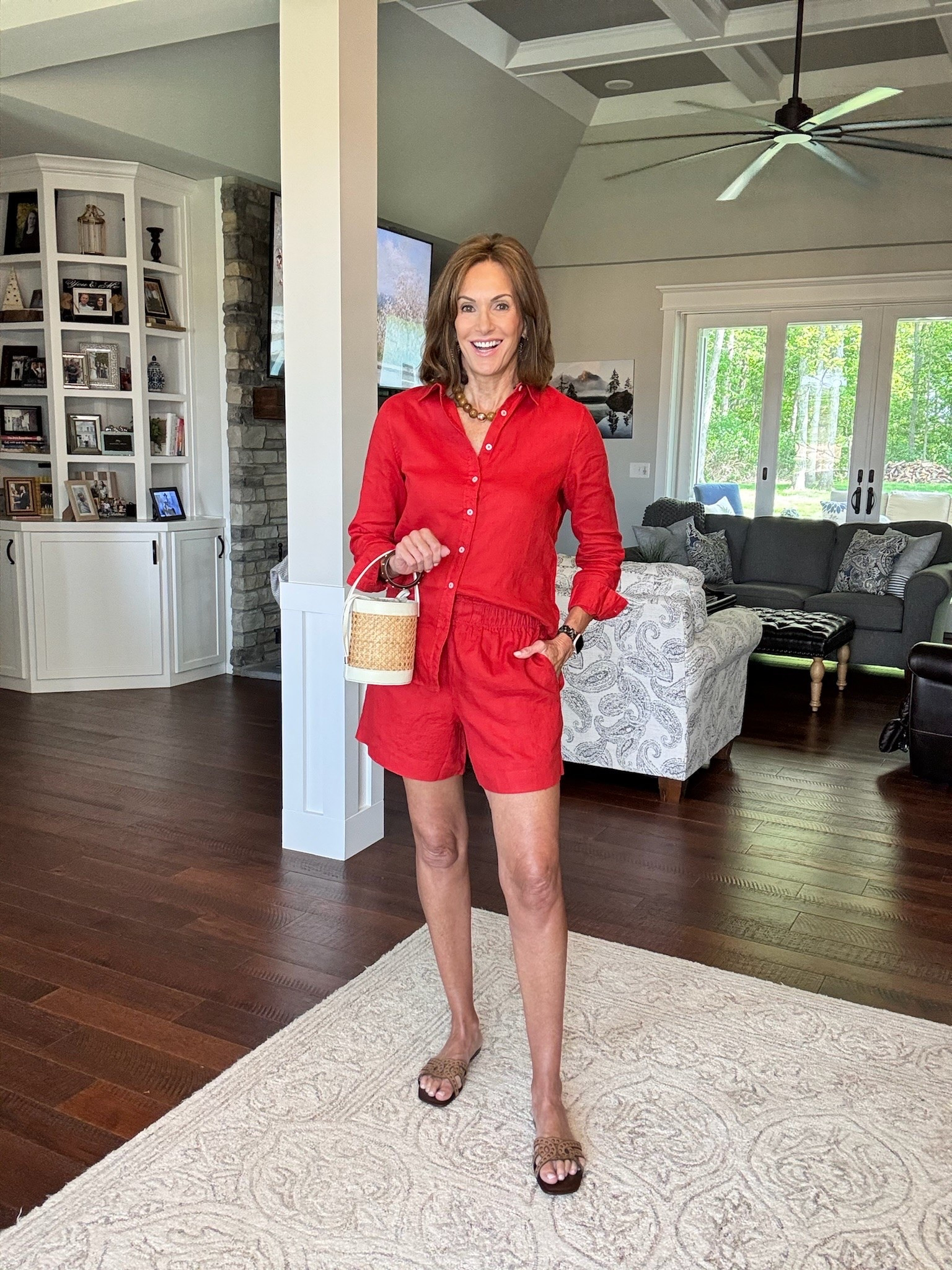 Linen shirt / medium if you want an oversized look then size up 

Linen shorts / medium 

Summer outfit, Travel, Memorial Day, Fourth of July, linen, casual outfit, matching set, ageless style

#LTKootd #LTKSeasonal #LTKOver40