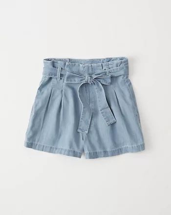 Belted Pleated Shorts | Abercrombie & Fitch US & UK