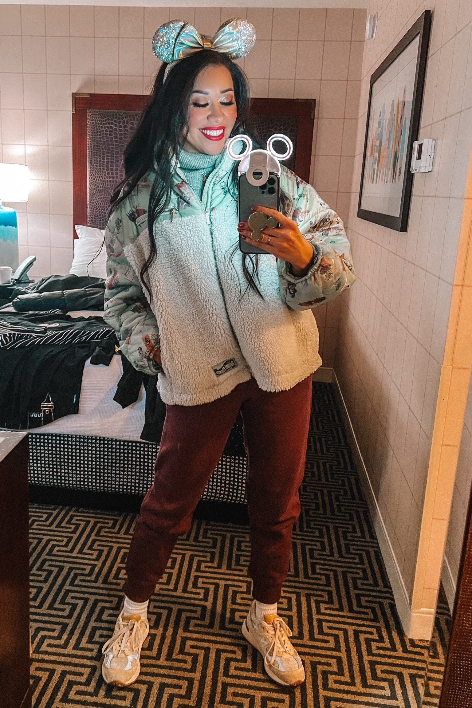 Finally got to wear my Haunted Mansion oversized coat! The colors used had such an interesting and vintage vibe! I’m usually a small BUT bc I wanted an oversized look, I went with a 1X. So I listed as many sizes as possible!

Outfit Details:
• Haunted Mansion coat with Sherpa
• Loose, grey turtle-neck sweater
• Dark brick colored sweat pants/joggers

#LTKstyletip #LTKSeasonal #LTKMostLoved