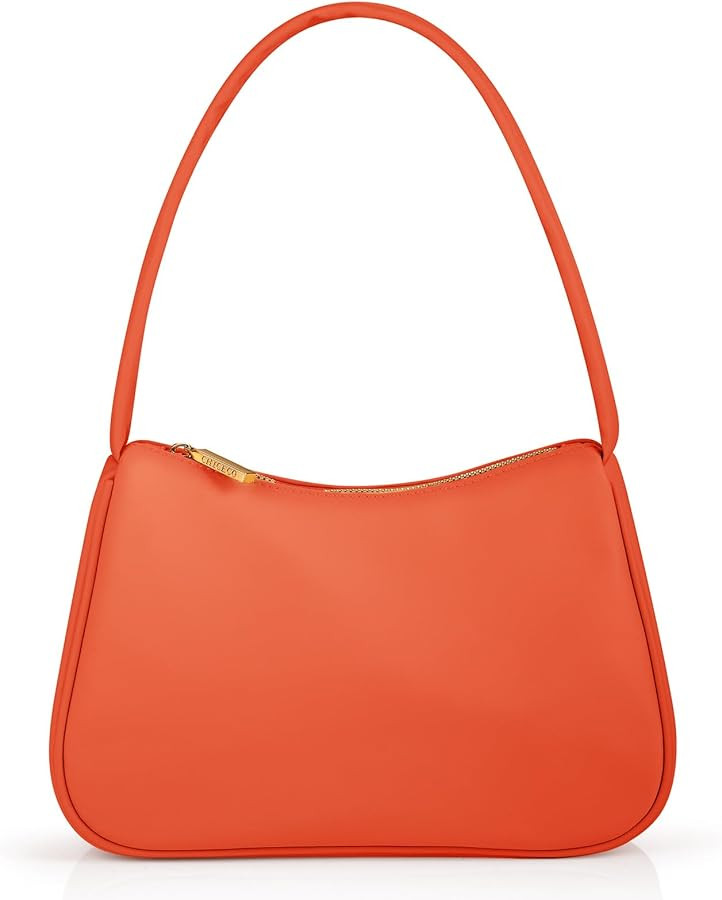 CHICECO Nylon Small Crescent Shoulder Bag Purse for Womem, Hobo Tote Handbag Mini Clutch Purse | Amazon (US)