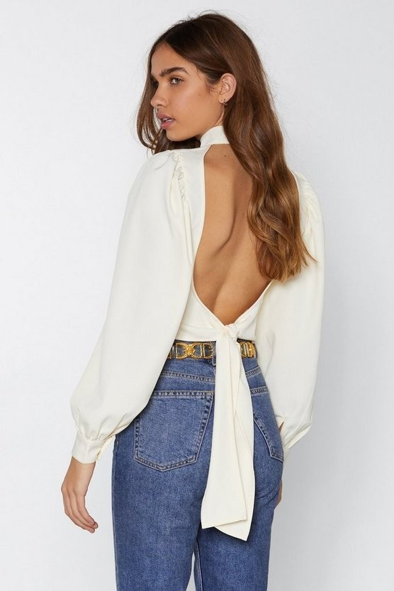 Be Right Back Tie Blouse | NastyGal (US & CA)