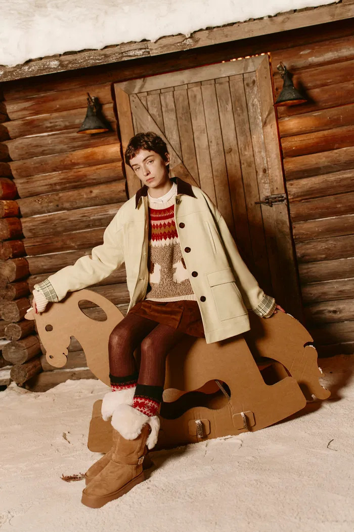 Riley Detachable Lining Corduroy Collar Jacket in Faux Suede | Fabrique