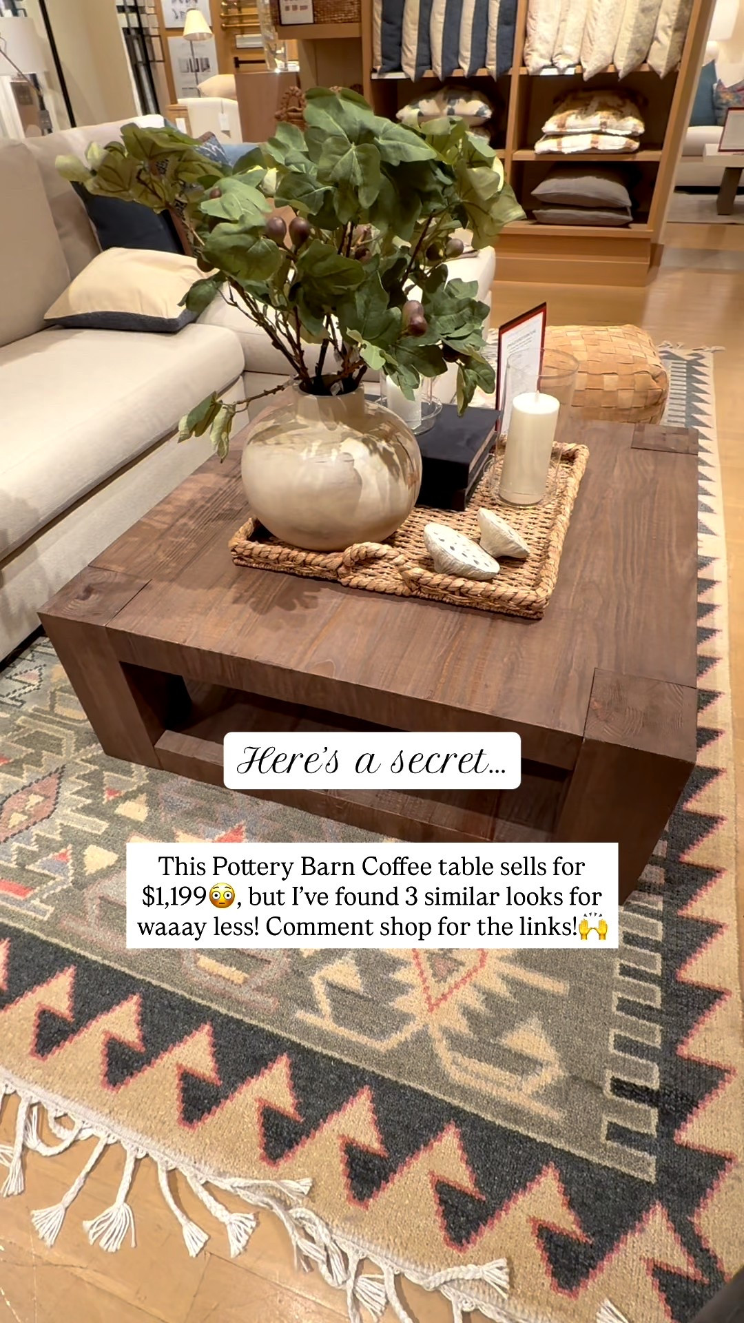 Shop by clicking the thumbnails! Designer looks for less yesss please! Designer inspired, looks for less, pottery barn, pottery barn dupe, living room inspo, living room, coffee table, square coffee table, wood coffee table, coffee table decor, coffee table styling, modern farmhouse living room, farmhouse living roomm

#LTKStyleTip #LTKSaleAlert #LTKHome