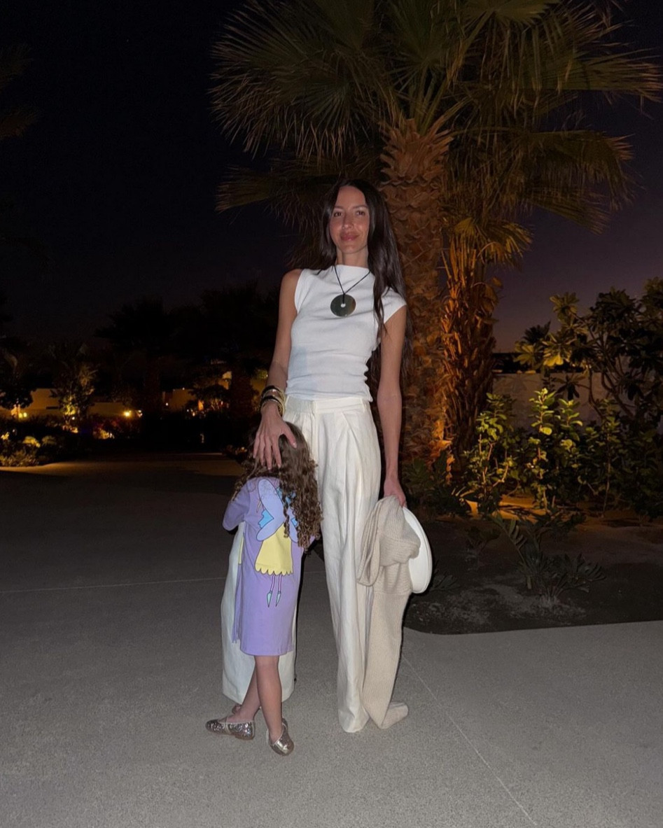 An all white outfit for Cabo! Cardigan is Sablyn and bangles are Valere but linked similar