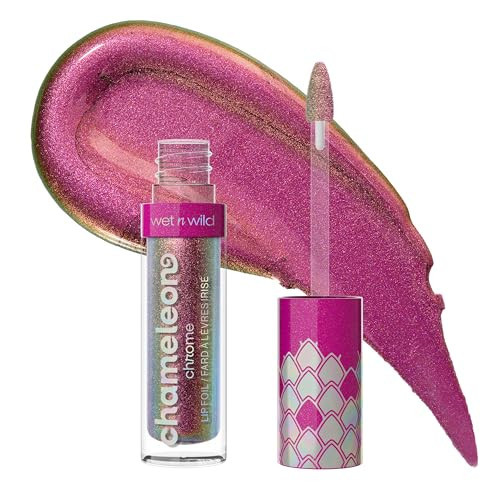 wet n wild Chameleon Chrome Lip Foil, Bold Light-Reflecting Pigments, Multidimensional Shine, Non-Sticky Smooth Formula, Vegan & Cruelty-Free - Celestial Dance | Amazon (US)