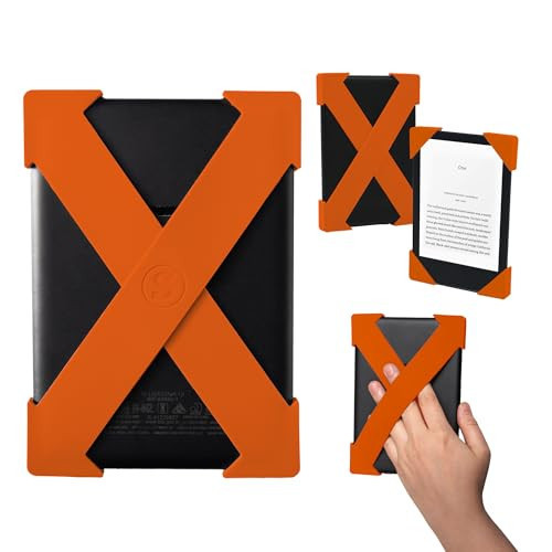 Strapsicle Silicone Hand Strap – Kindle & Paperwhite (6”) Gen 7–10, 6” Kobos – Medium – 2-Pack – Orange – Comfy Alternative to Case or Cover | Amazon (US)
