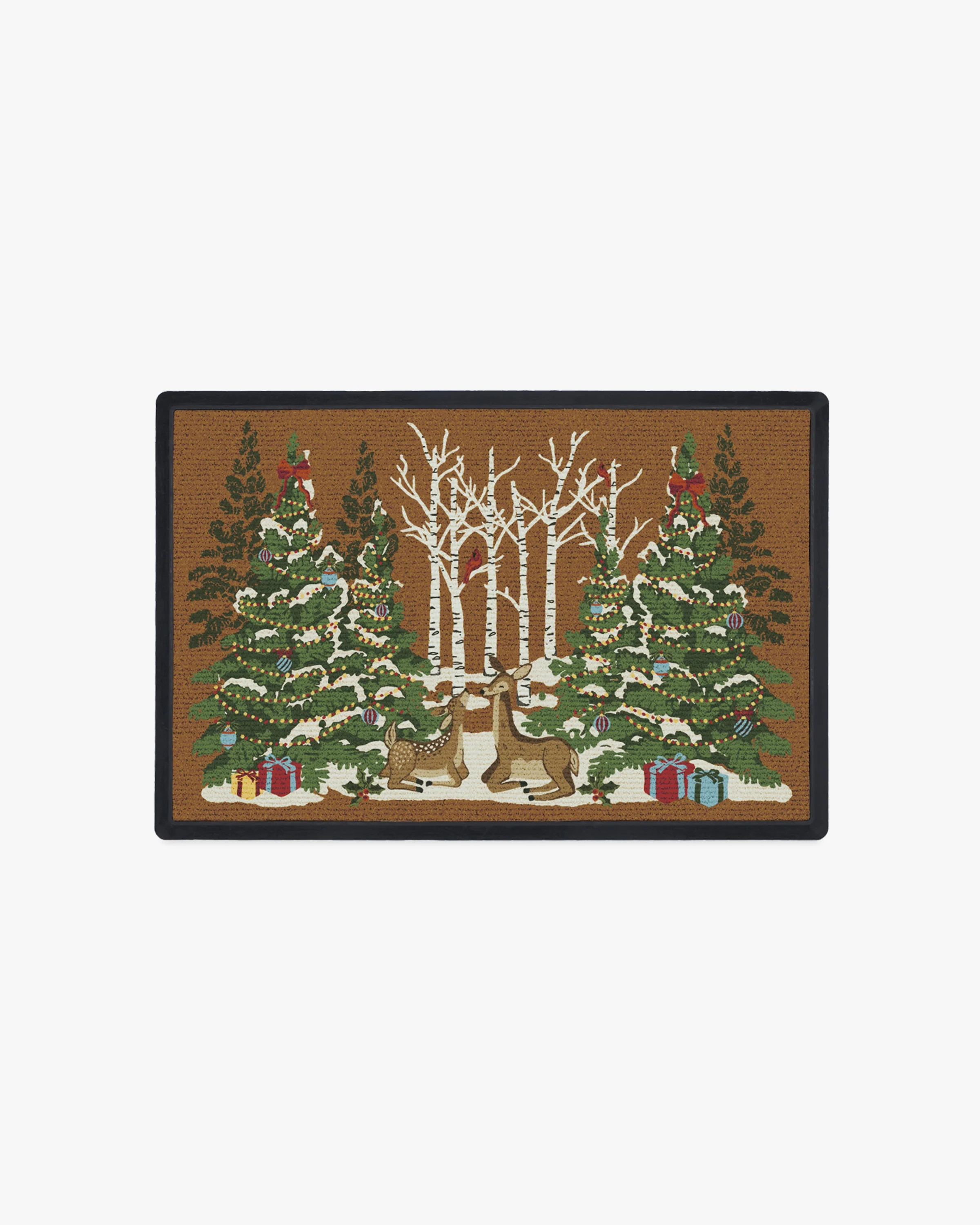 Woodland Holiday Doormat | Ruggable