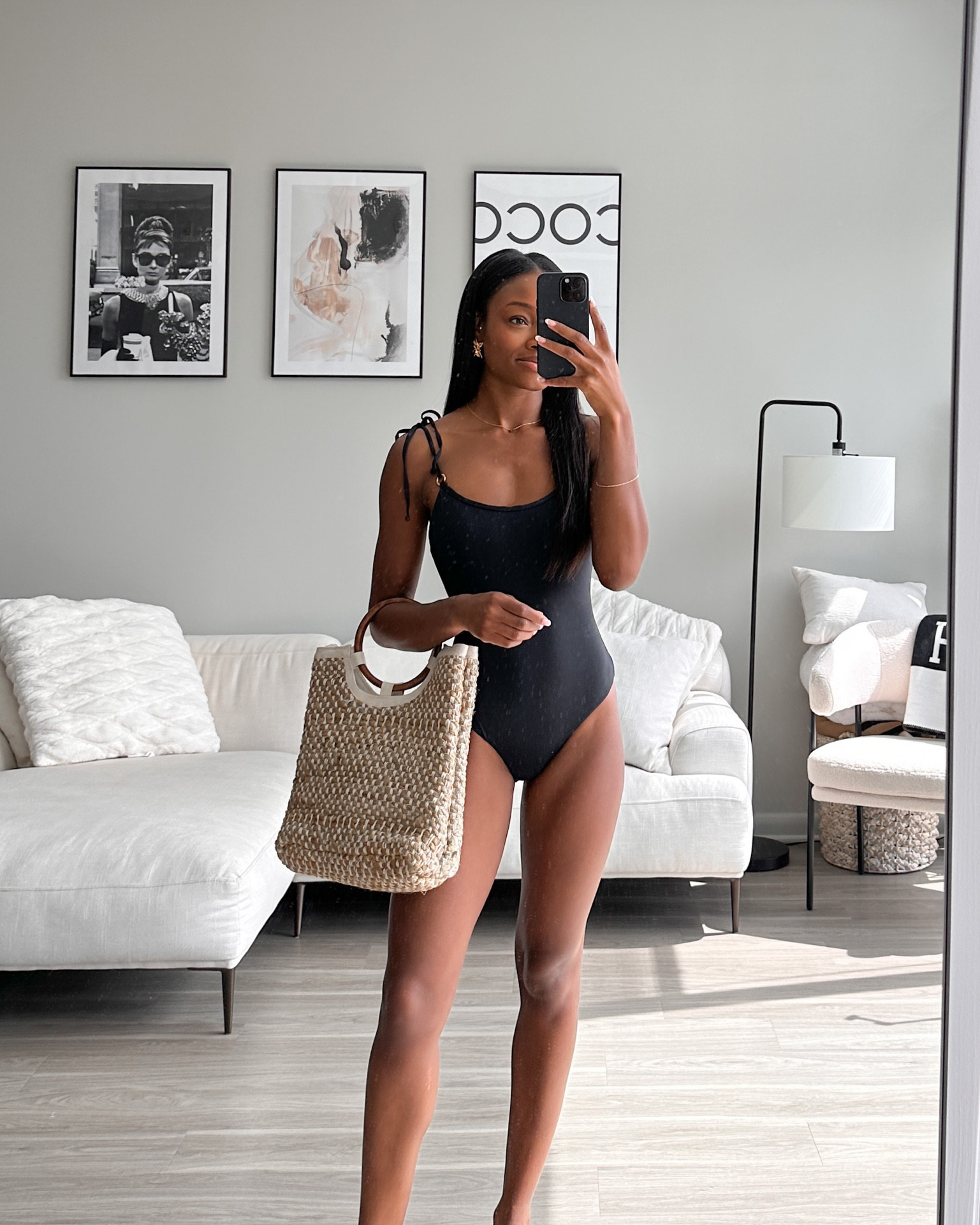 Packed this black one-piece swimsuit and straw beach bag for Cabo! Wearing a small in the suit! 

#LTKSeasonal #LTKtravel #LTKswim