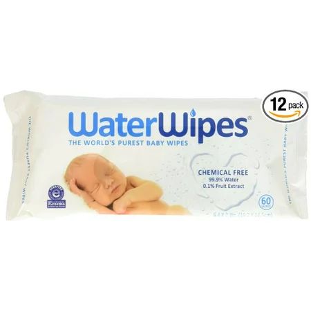 WaterWipes Baby Wipes Chemical-Free Sensitive 12 packs of 60 Count (720 Wipes) | Walmart (US)