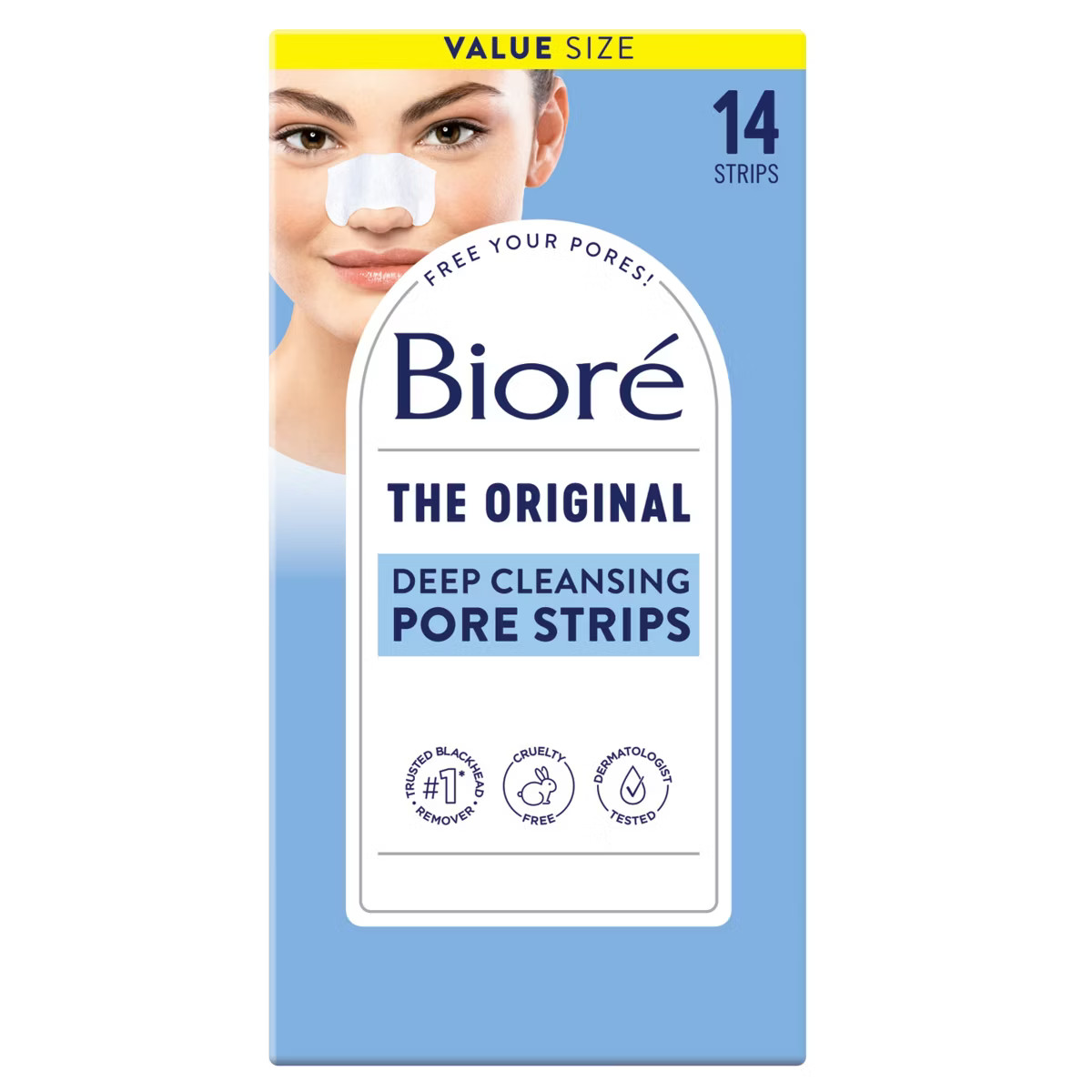 Biore Deep Cleansing Pore Strips, Blackhead Remover, Nose Strips For Deep Pore Cleansing, Oil-Fre... | Target