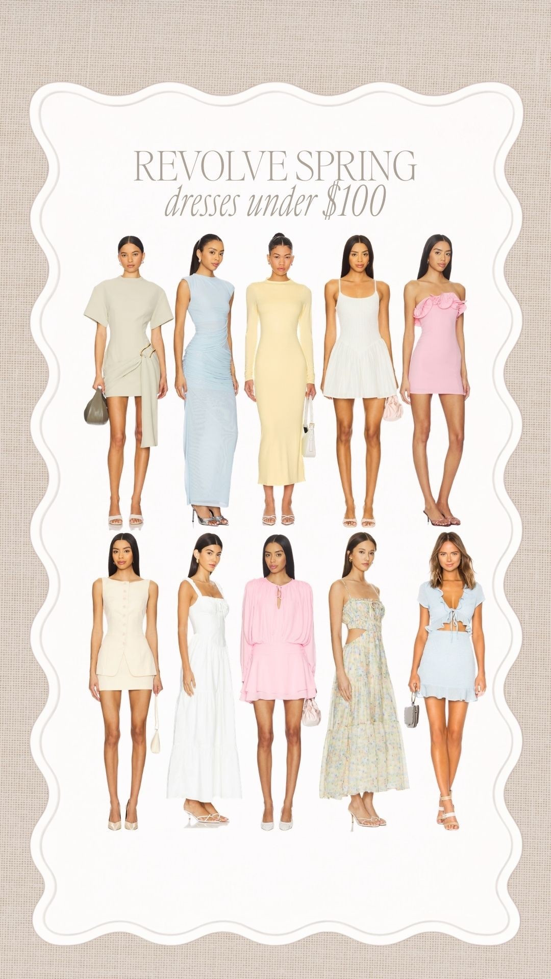 The cutest spring dresses from revolve under $100 🐇 🌸 perfect for Easter, spring brunch, weddings, showers & more 🤍

#springdress #springfashion #revolve #pasteldress #springbreak #resortwear #maxidress #minidress #easterdress 

#LTKSpringSale #LTKootd #LTKSeasonal