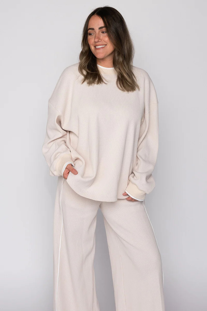 Off Duty Set Sweet Cream | The Foxy Kind
