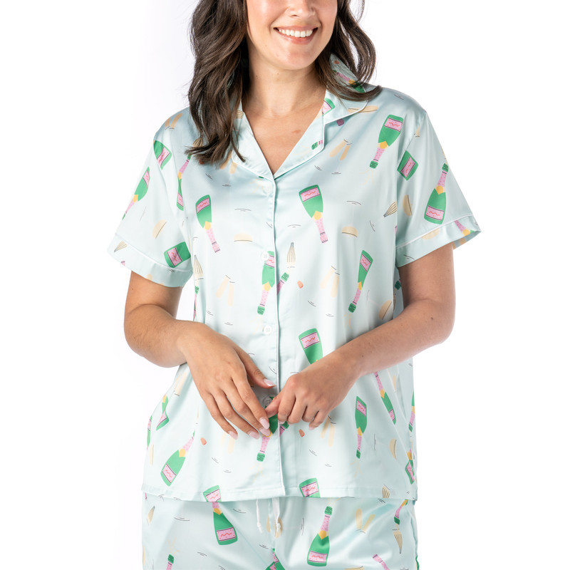Beauty Sleep Satin Pajama Top | Hello Mello
