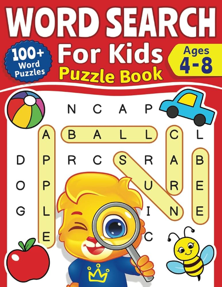 Word Search For Kids Puzzle Book: 100+ Word Puzzles | Fun Challenges For Children Ages 4-8 | Sear... | Amazon (US)