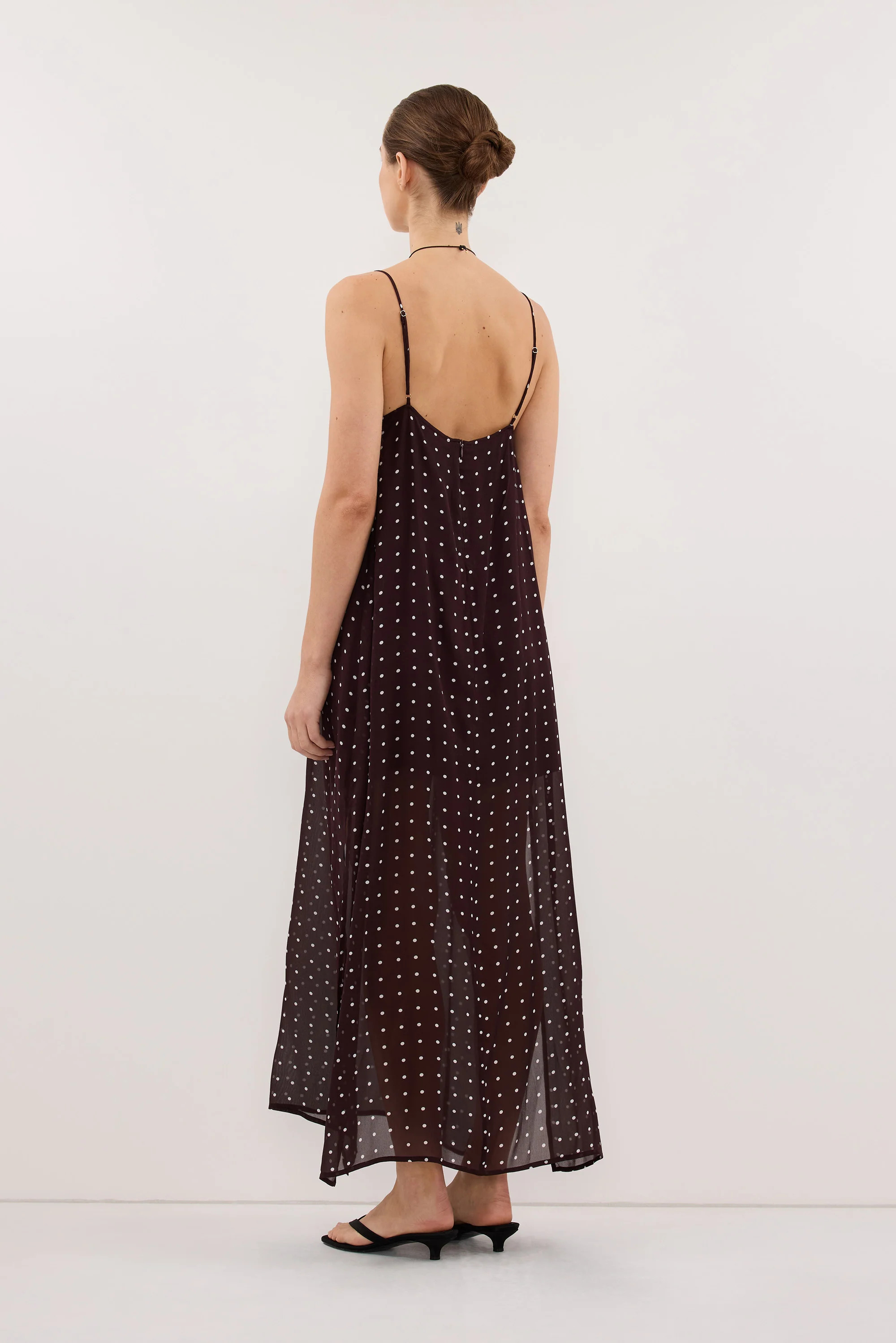 VANESSA BITTER CHOC GGT MIDI DRESS | DISSH