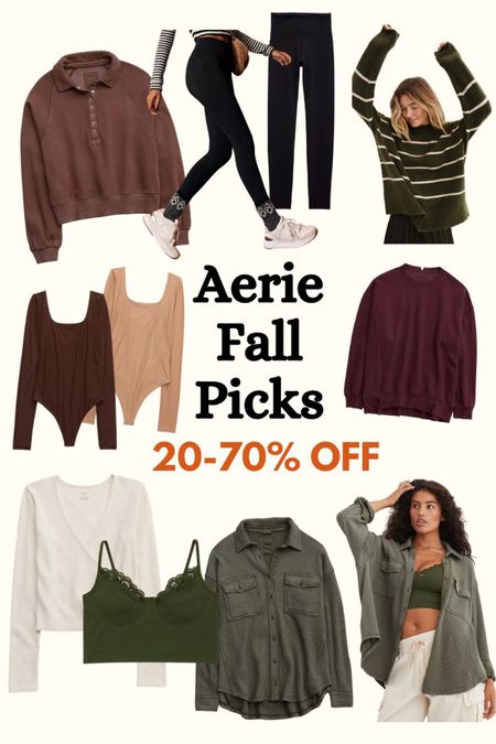 Aerie is having a fall sale!! 🍂 I’m so in love with their cozy sweaters and long sleeve bodysuits! 

#LTKSale #LTKSeasonal #LTKfindsunder100