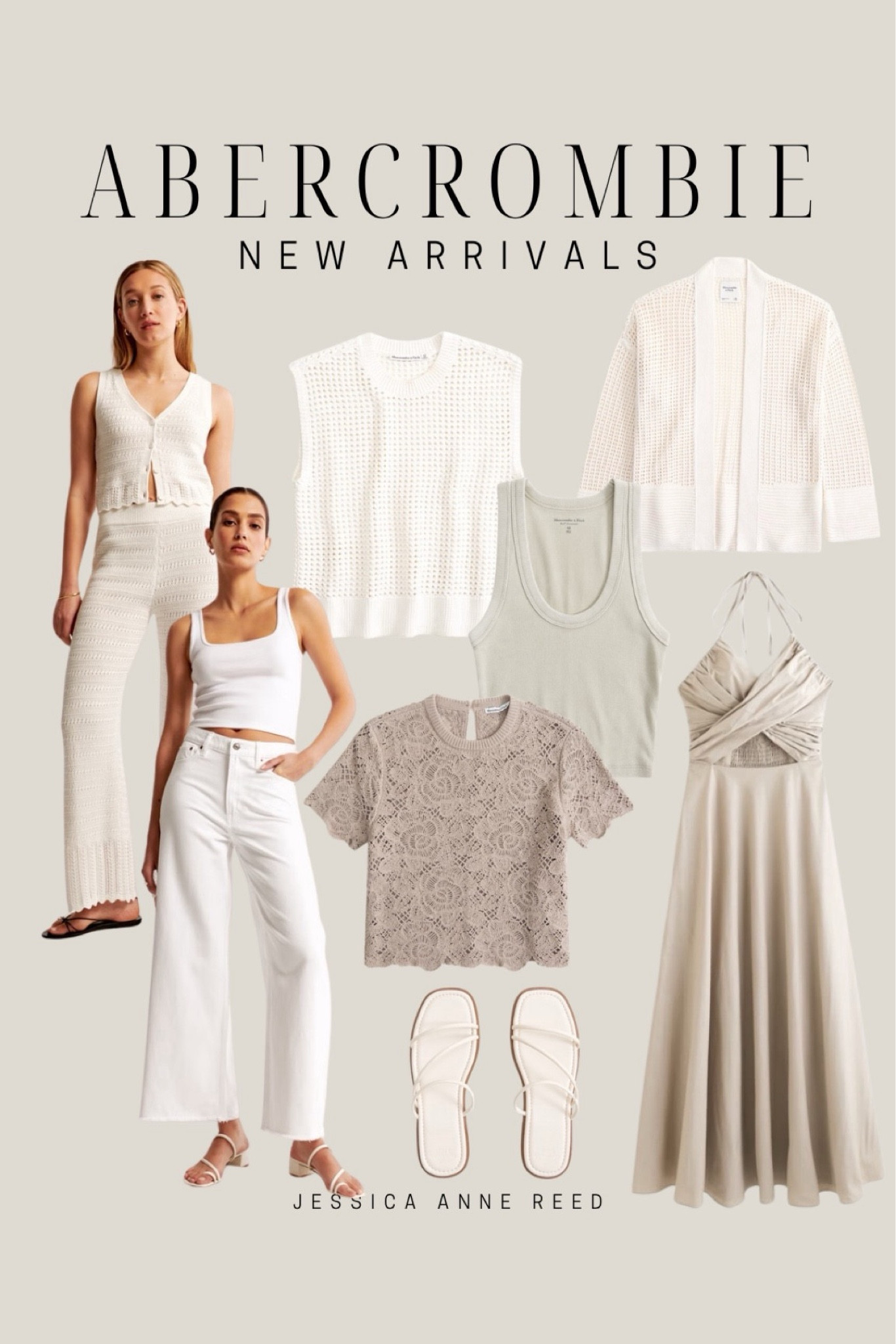 Abercrombie neutral spring style, neutral outfit, summer outfit, neutral maxi dress, crochet set, white wide leg denimm



#LTKstyletip #LTKSeasonal #LTKfindsunder50