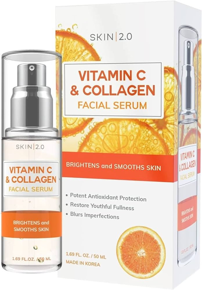Vitamin C Serum With Collagen - Dermatologist Tested Korean Skin Care for Dark Spots & Skin Brigh... | Amazon (US)