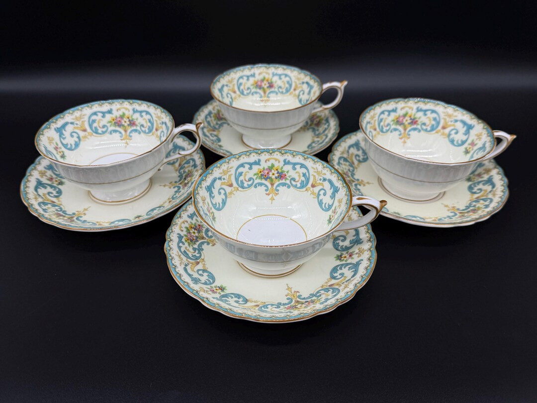 Paragon Queen Anne Tea Cup Saucer Setsset of 4 Bone China England - Etsy | Etsy (US)