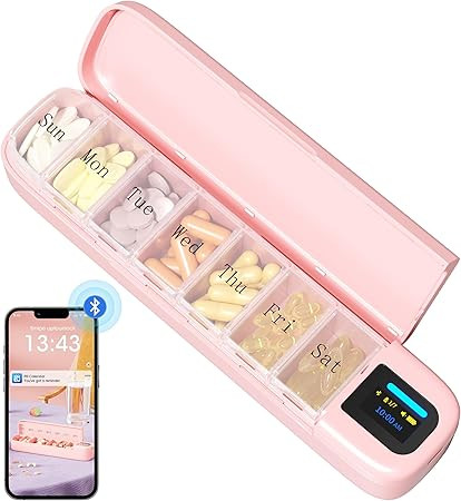 Daviky Automatic Pill Dispenser, Smart Pill Organizer with Alarm, Pill Box 7 Day with APP, Weekly... | Amazon (US)